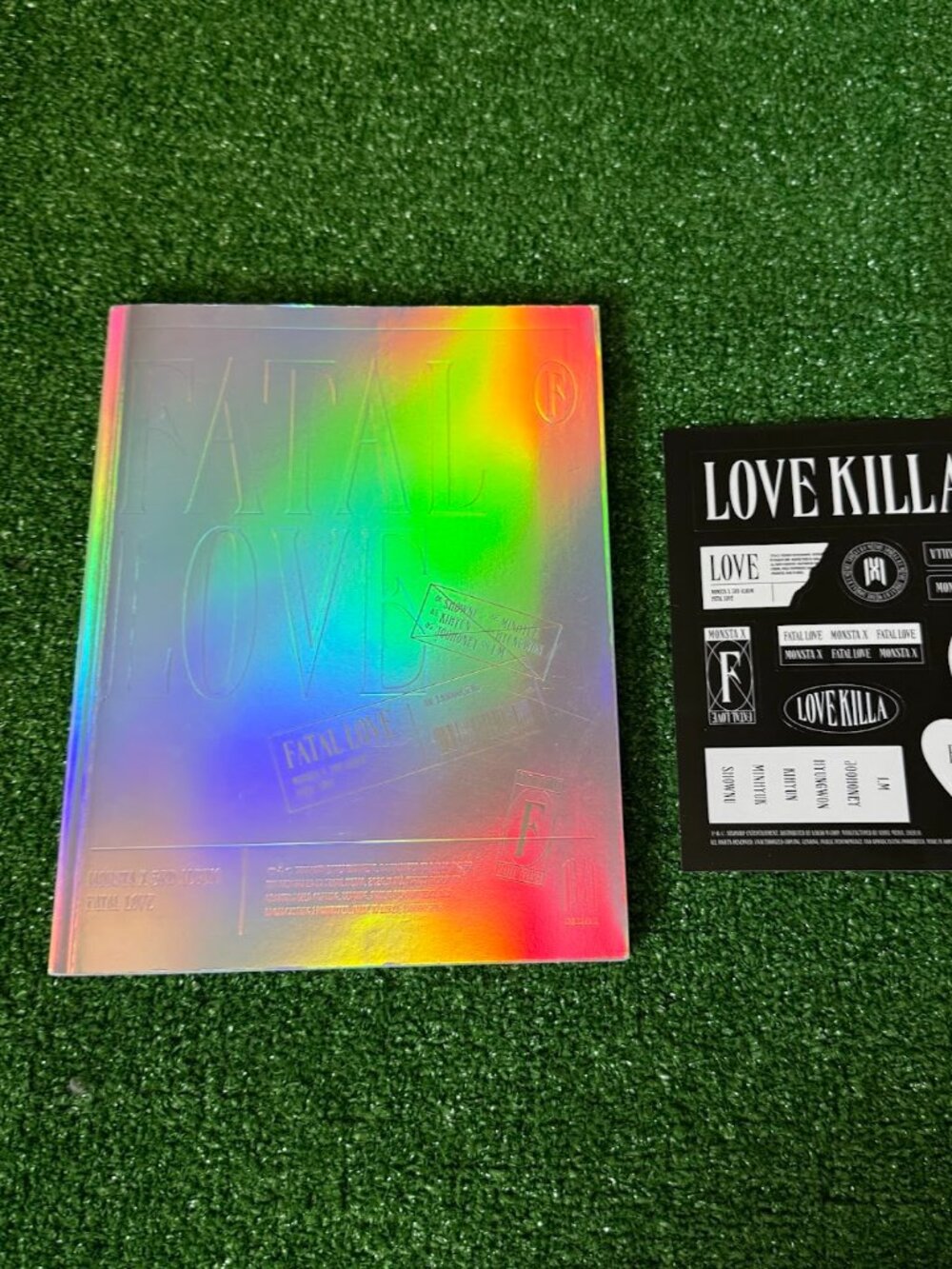Monsta X Fatal Love Album CD Photobook Sticker Sheet K-Pop 3rd Studio Album
